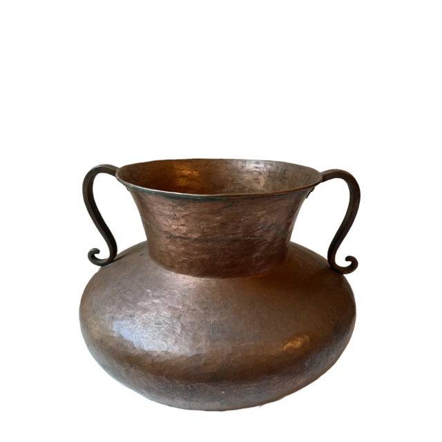 Large Late 19th Century Antique Hammered Copper Pot For Sale - Image 13 of 13