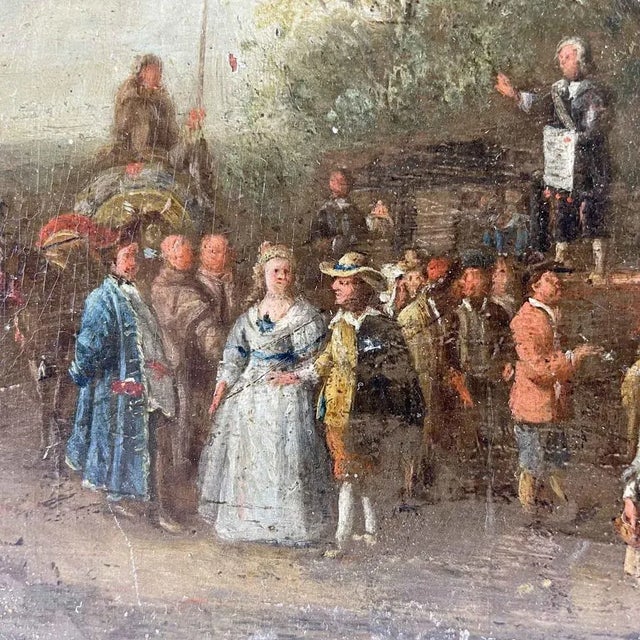 Flemish Artist, Figurative Scene, 1600, Oil on Panel For Sale - Image 4 of 9