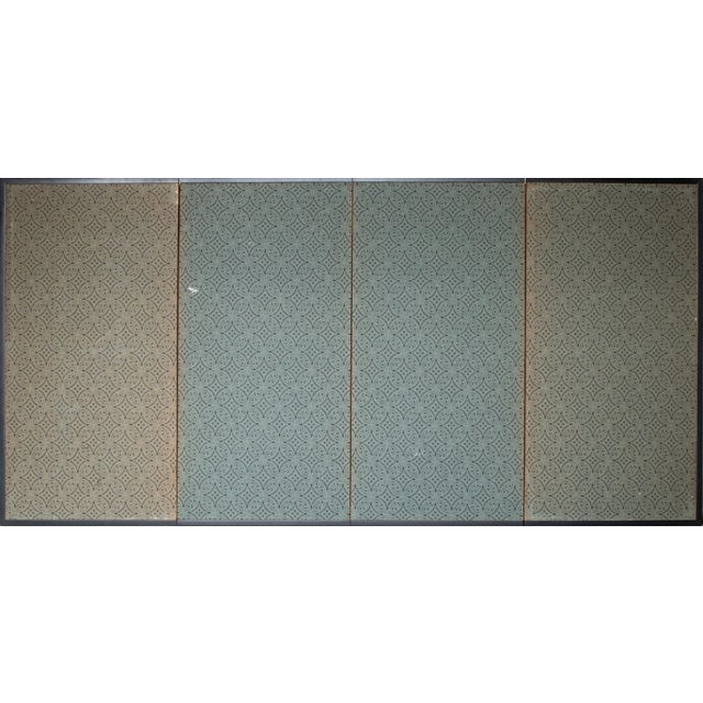 "Flowers of the Four Seasons", 1970s Showa Era Japanese Painted Byobu Screen For Sale - Image 17 of 18