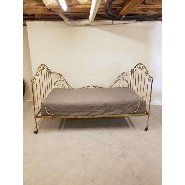 French Folding Iron Bed Chairish