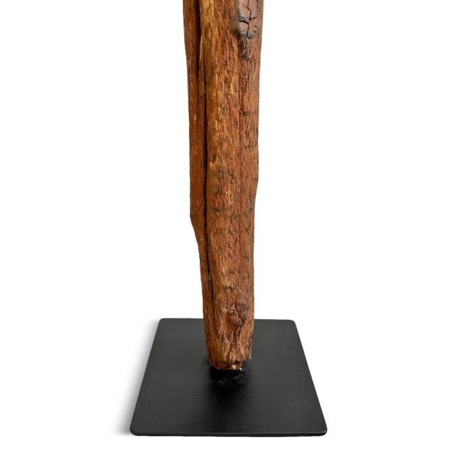 Early 20th Century Antique Dinka Tribal Property Post Sculpture on Stand For Sale - Image 5 of 11