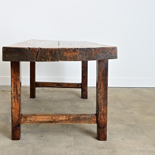 French 19th Century Solid Beech Farm Table For Sale In Baton Rouge - Image 6 of 18