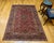 Persian Early 20th Century Persian Kashan Rug, Hand-Knotted Wool & Cotton, Floral Design, Red & Navy, 5x7 For Sale - Image 3 of 16