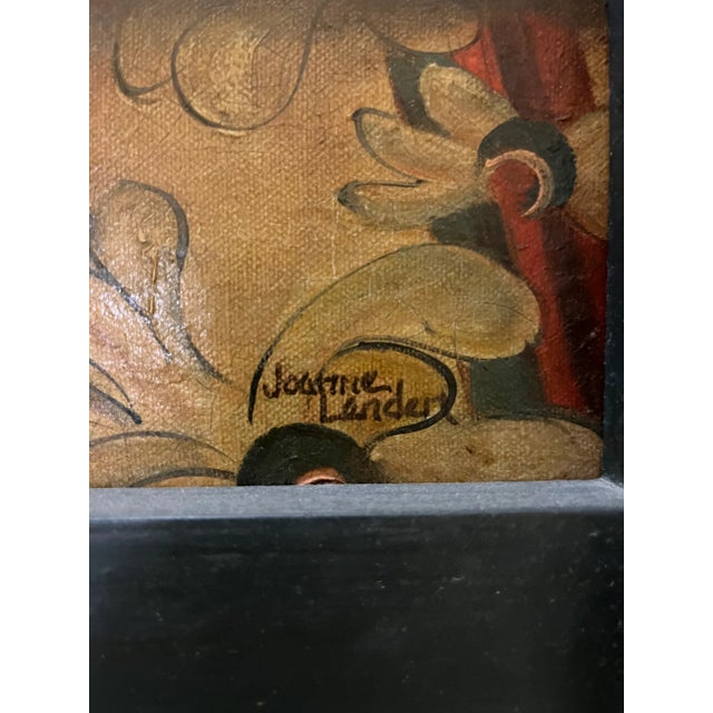 Signed Original Vintage Folk Art Pony Boy Painting For Sale - Image 4 of 13