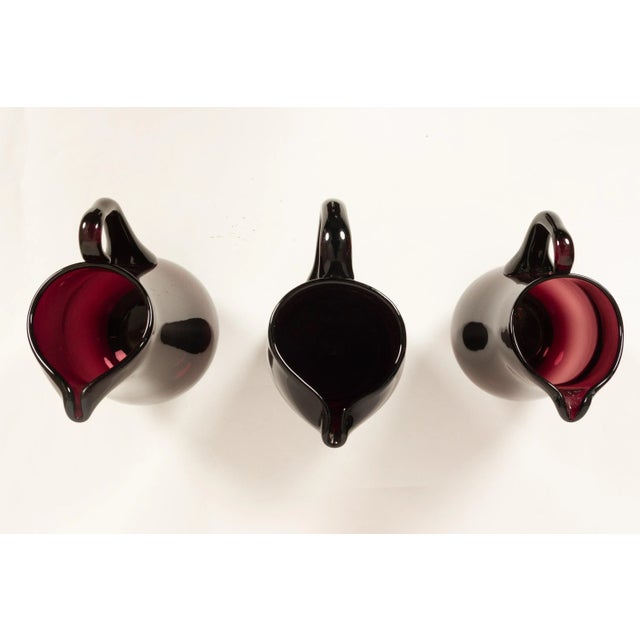 1950s Glass Pitchers by Per Lütken for Holmegaard, 1950s, Set of 3 For Sale - Image 5 of 12