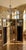 Fine Louis XV style gilt wood three fold screen with three panels real solid wood hand painted and mirror panels along...