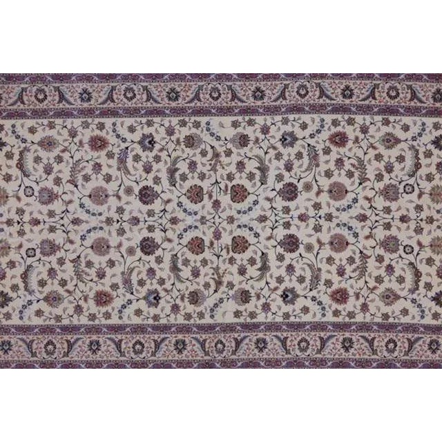 Textile Signed Persian Tabriz Palace Rug 6'5" X 19'5" For Sale - Image 7 of 13