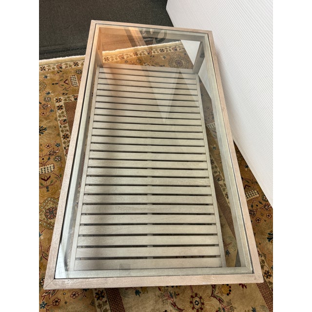 Crate & Barrel Crate & Barrel Boardwalk Coffee Table For Sale - Image 4 of 13
