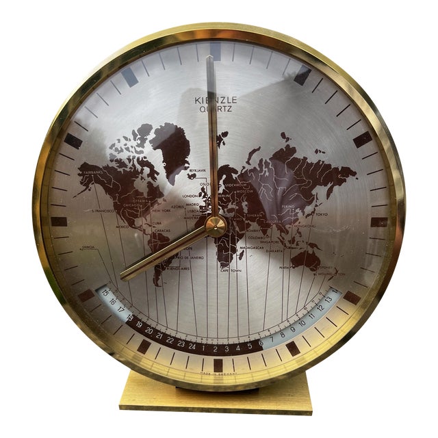 Vintage German Made Kienzle World Clock Chairish