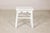 Vintage Chinese Rustic Country Style White Painted Wooden Stool For Sale - Image 12 of 16