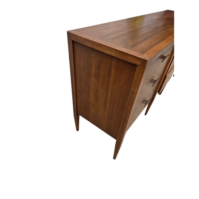 Vintage Danish Modern Century Furniture Dresser Chest Sideboard Rosewood Bronze For Sale - Image 12 of 18