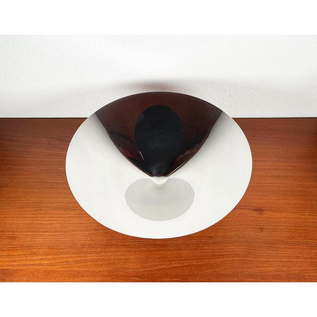 Postmodern Chrome Tripod Metal Bowl, 1980s For Sale - Image 13 of 18