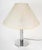 Art deco table lamp, parchment shade, circa 1930 table lamp circa 1930, art deco period in chromed metal and parchment...