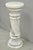 Vintage Italian Classical White Marble Column Form Round 32" Pedestal Bust Stand For Sale - Image 12 of 14