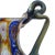 Fratelli Toso Murano Millefiori Flowers Antique Italian Art Glass Ornate Handle Cabinet Vase Pitcher For Sale In Orlando - Image 6 of 7