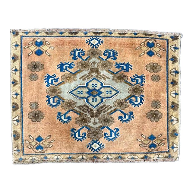 Turkish Yastik Rug 2'1" x 1'7" For Sale