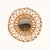 Wood Round Organic Mirror in Rattan and Wicker by Franco Albini, Italy, 1960s For Sale - Image 7 of 13