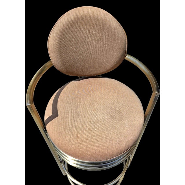 Design Institute of America [Dia] Deco Revival Barstools and Bistro Table - Set of 3 For Sale - Image 9 of 10