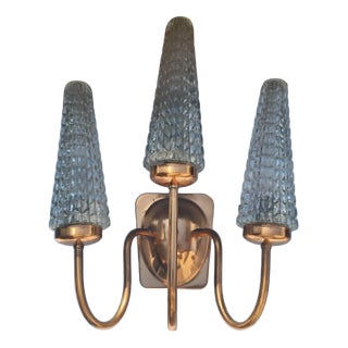 Vintage Triple Wall Lamp, 1960s For Sale