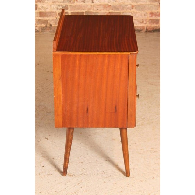 Mid-Century Mahogany Chest of Drawers with Brass Handles by Lebus, 1950s For Sale - Image 10 of 12
