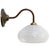 French White Clichy Glass and Brass Wall Lamp For Sale - Image 6 of 6
