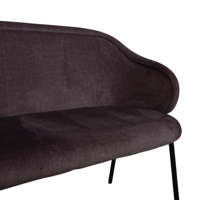 Freifrau Ona Fabric Chairs with Benches, Brown and Grey with Pattern, Set of 5 For Sale - Image 10 of 18
