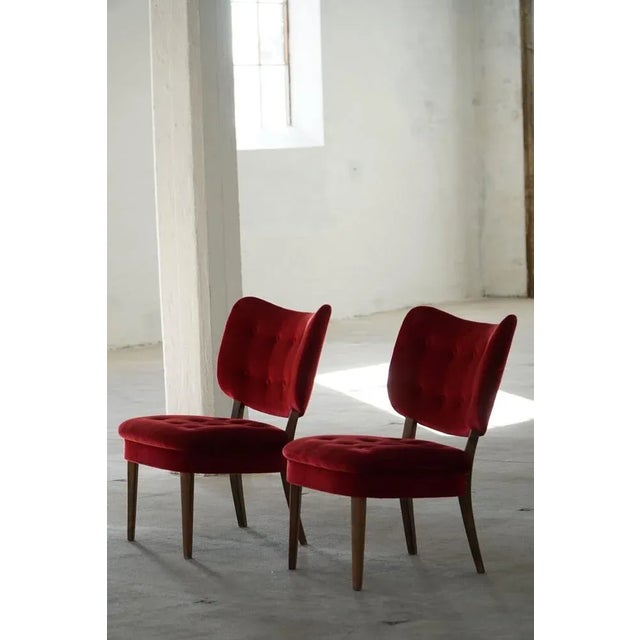 Mid-Century Swedish Vilstol 205 Armchairs by Gunnar Thalberg, 1950s, Set of 2 For Sale - Image 12 of 18