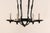 French Mid 20th Century French Hand-Forged Chandelier For Sale - Image 3 of 9