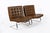 Mid-Century Modern Pair Vintage Brown Tugendhat Lounge Chairs by Mies Van Der Rohe for Knoll 1960s For Sale - Image 3 of 17