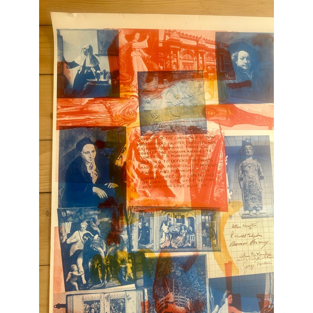 Robert Rauschenberg Signed Lithograph Art Edition Centennial Mma 1969. For Sale In New York - Image 6 of 8