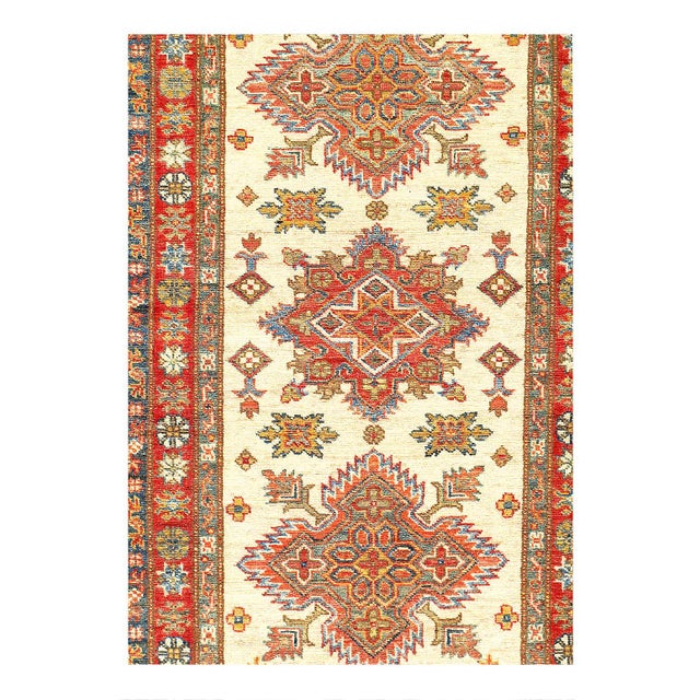 Kazak is a modern shape of old Caucasian rugs which strictly adheres to traditional design elements of the Caucasus. It...