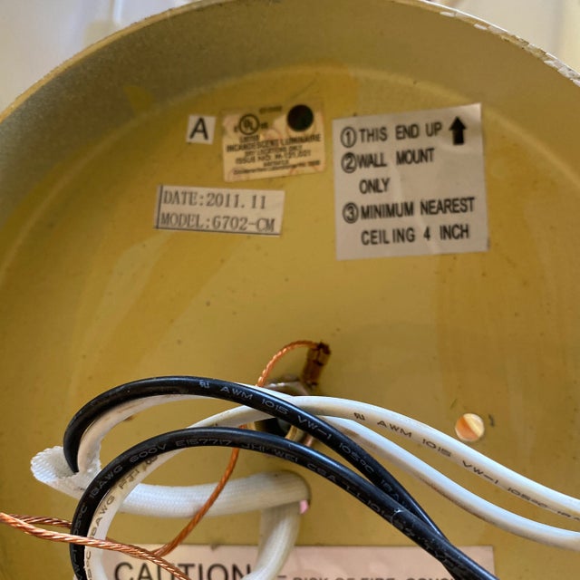 Pair of Contemporary Crystal and Wrought Iron Hand Painted Sconces With Shades For Sale - Image 9 of 11