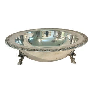 Vintage Wm Rogers Silver Plate “Andover” 762 Footed Bowl For Sale