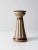 This is a vintage studio pottery vase. Signed by the artist, Lien, the hand-crafted vase has a reeded column design with...