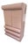 1980s Postmodern Pink Laminate Bullnose Tallboy Dresser For Sale