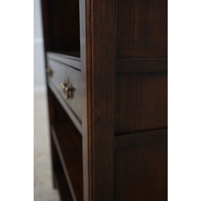 Pair of Knob Creek Walnut Finish Mahogany Bookcases For Sale - Image 13 of 15