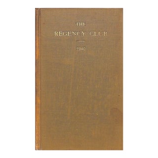 The Regency Club 1940 For Sale