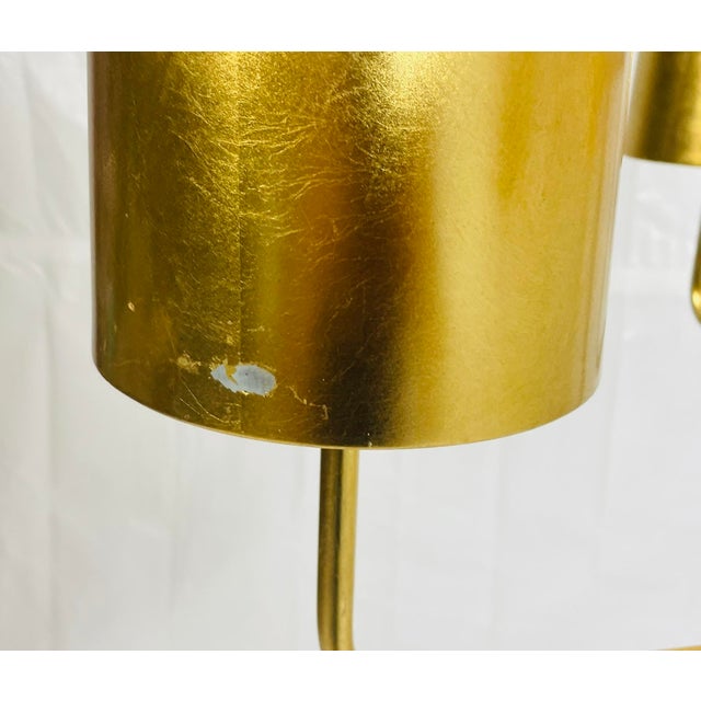 Visual Comfort Barbara Barry “Go Lightly” 8-Light Gold Leaf Chandelier For Sale - Image 13 of 15