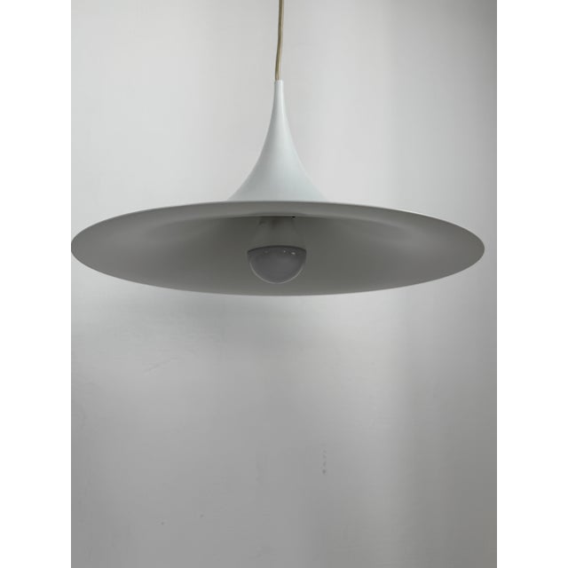 1970s Vintage Semi Pendant Lamps by Claus Bonderup & Torsten Thorup for Fog & Mørup, 1970, Set of 2 For Sale - Image 5 of 9
