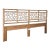 Late 20th Century Organic Modern “Cracked Ice” Rattan King Headboard by McGuire For Sale