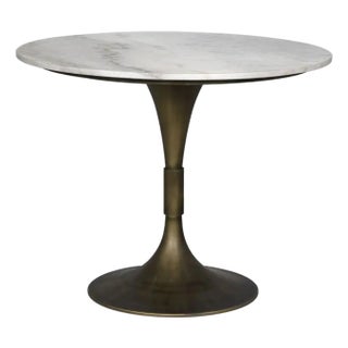 NOIR Jman Table 36", Aged Brass Finish For Sale