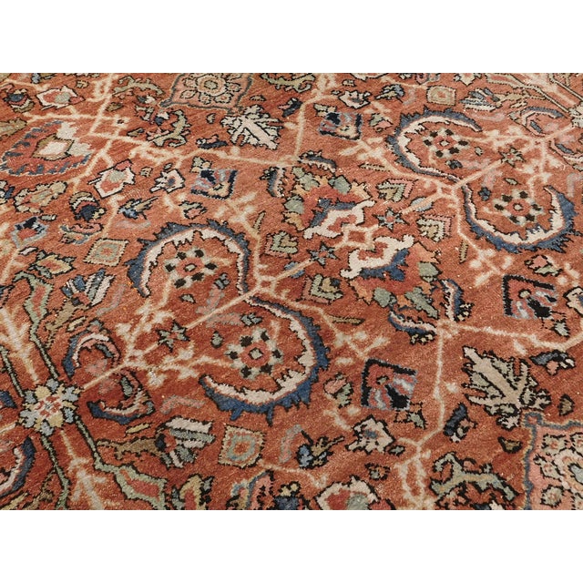 Antique Persian Mahal Rug. 9'4"x 11'10" For Sale - Image 14 of 18