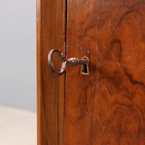 Wood Antique Bedside Table in Walnut, 1850s For Sale - Image 7 of 11