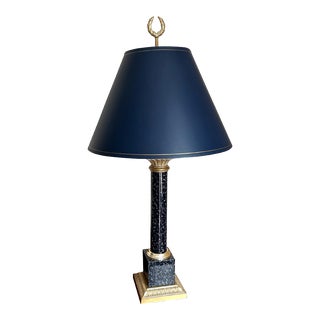 Vintage Robert Abbey Regency Style Columnar Lamp For Sale