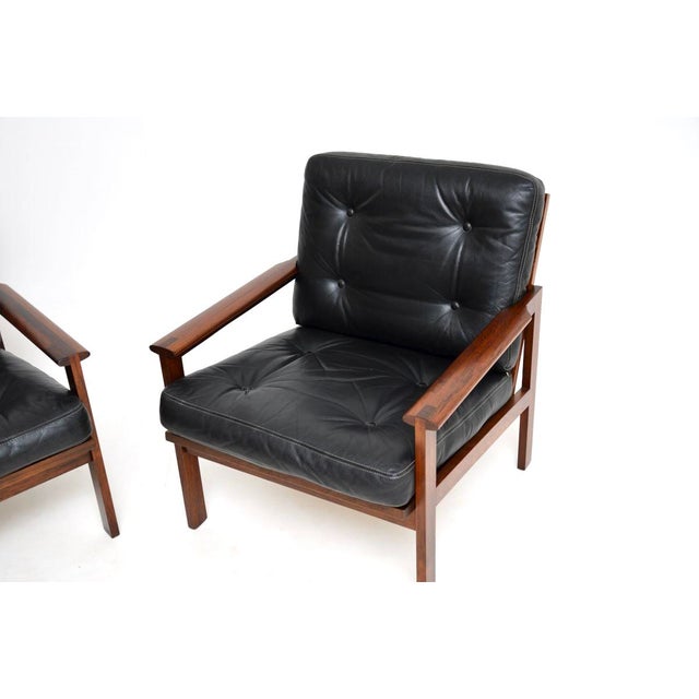 Wood Vintage Danish Capella Armchairs from Illum Wikkelsø, 1960s, Set of 2 For Sale - Image 7 of 12
