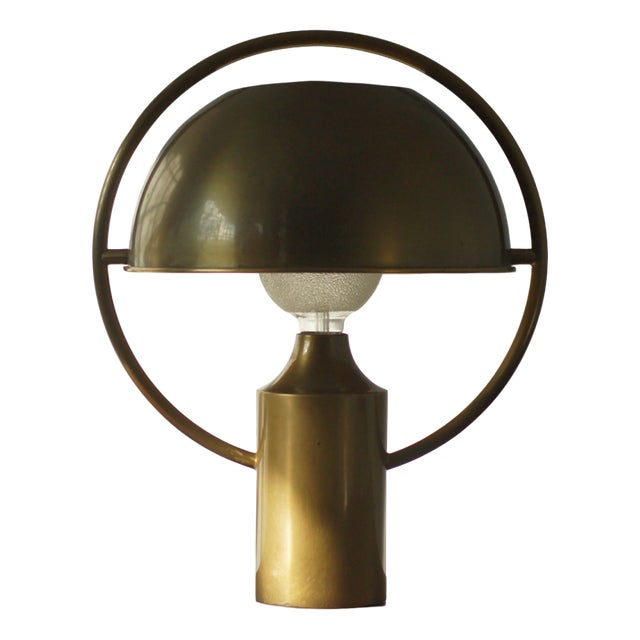 Brass Table Lamp from Florian Schulz, 1970s For Sale