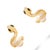 Contemporary Onyx Eye Serpent Pearl Stud Earrings, A Pair For Sale - Image 3 of 8