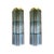 Contemporary and impressive multicolor “tronchi” wall sconces. a pair of luxury and scenographic wall sconces made in...