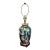 Vintage Asian Floral Cloisonne Style Ceramic Ginger Jar Table Lamp Hand Painted For Sale