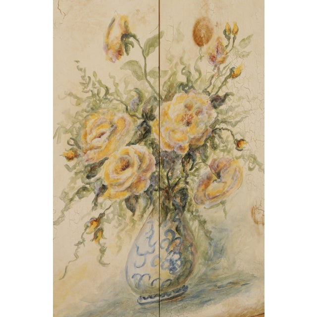 Habersham Crackle Paint 2 Door Cabinet For Sale - Image 16 of 18